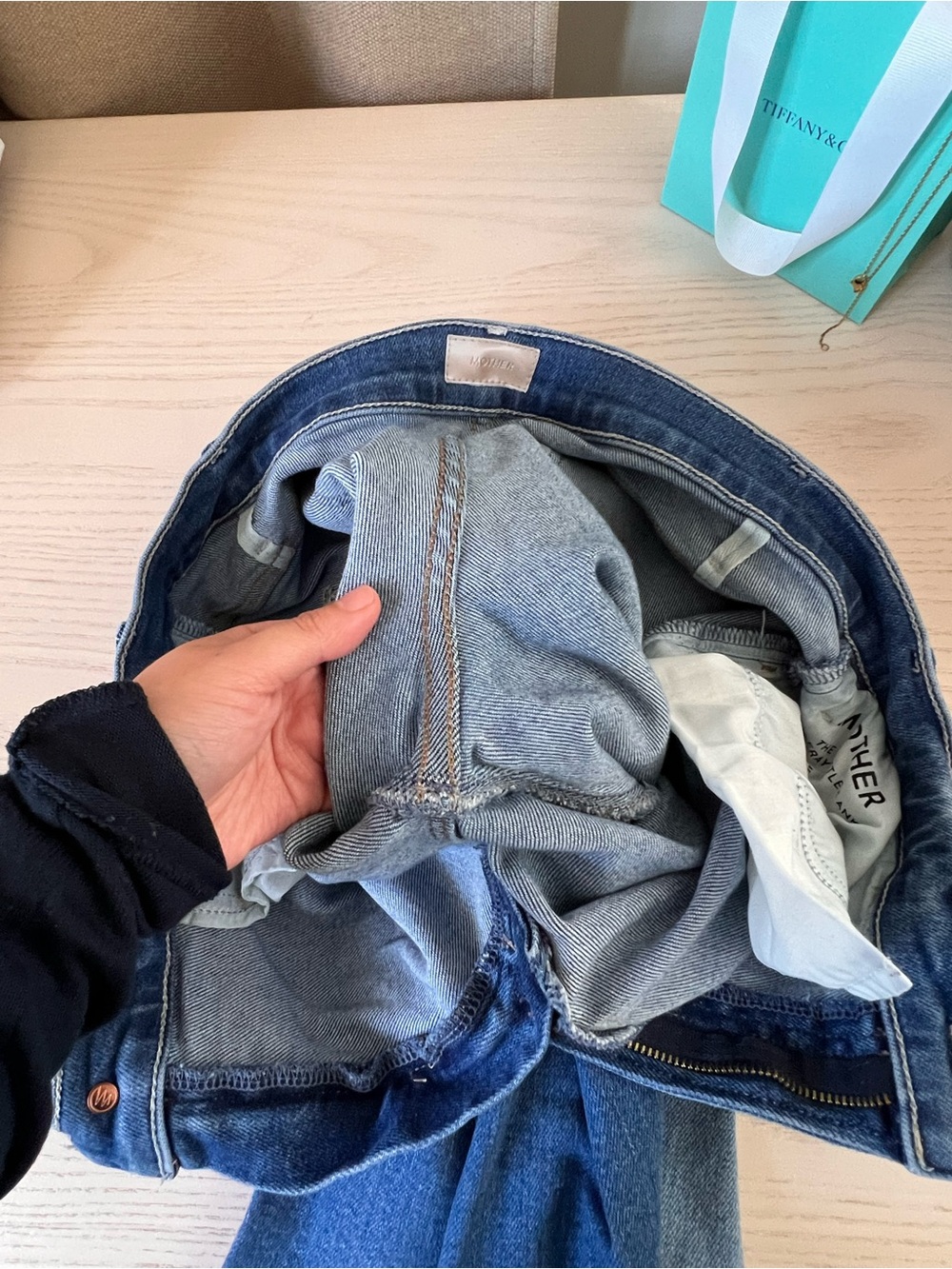 Sold - MOTHER Ankle Fray Denim Jeans - Picture 7 of 12